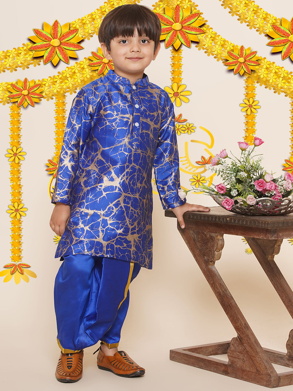 Boys cute festival style dhoti with kurta sets