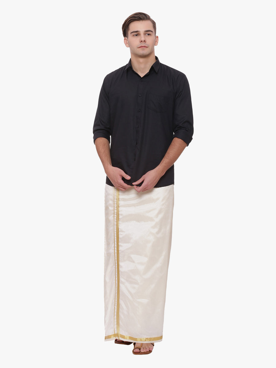 PURE BLEND CREAM DHOTI