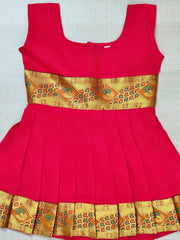 Girls Ethnic Silk Finish Pavadai set