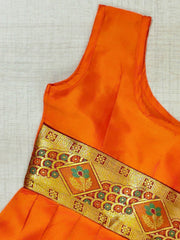 Girls Ethnic Silk Finish Pavadai set