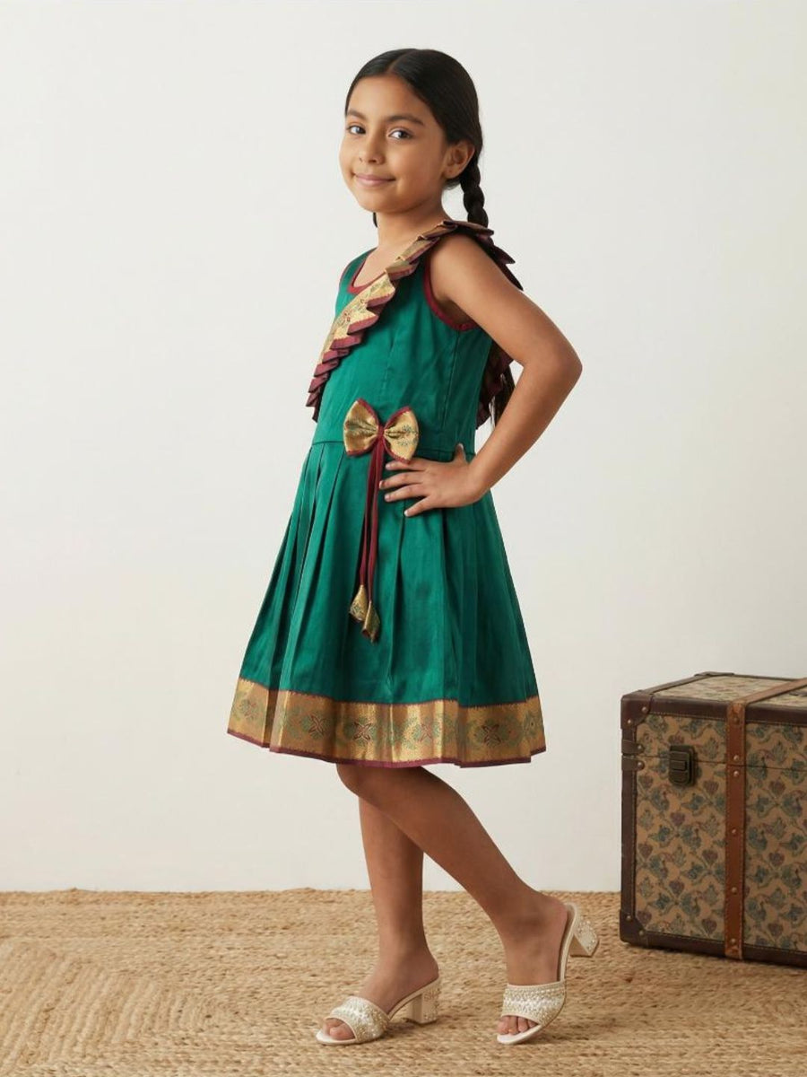 Baby Girl Silk Traditional Frock