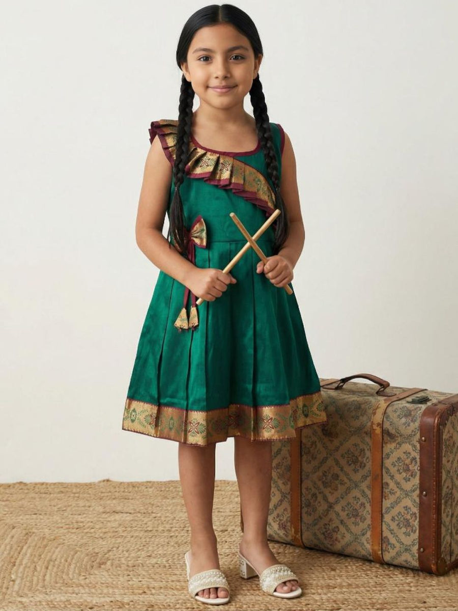 Baby Girl Silk Traditional Frock