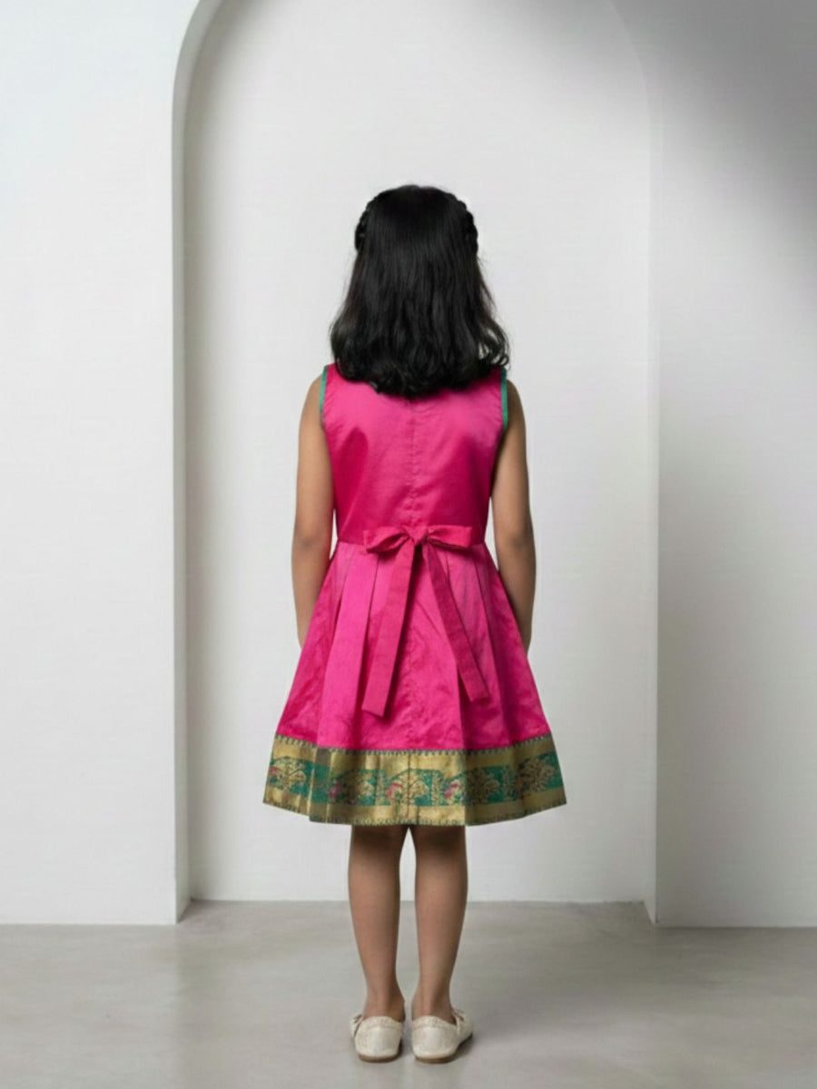 Baby Girl Silk Traditional Frock
