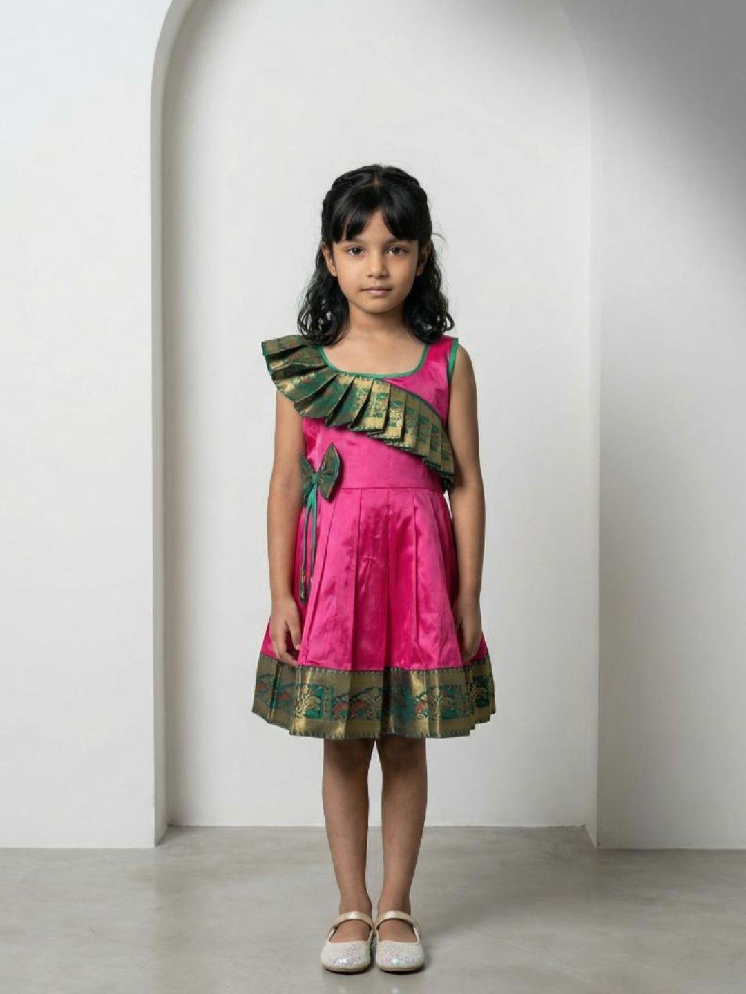 Baby Girl Silk Traditional Frock