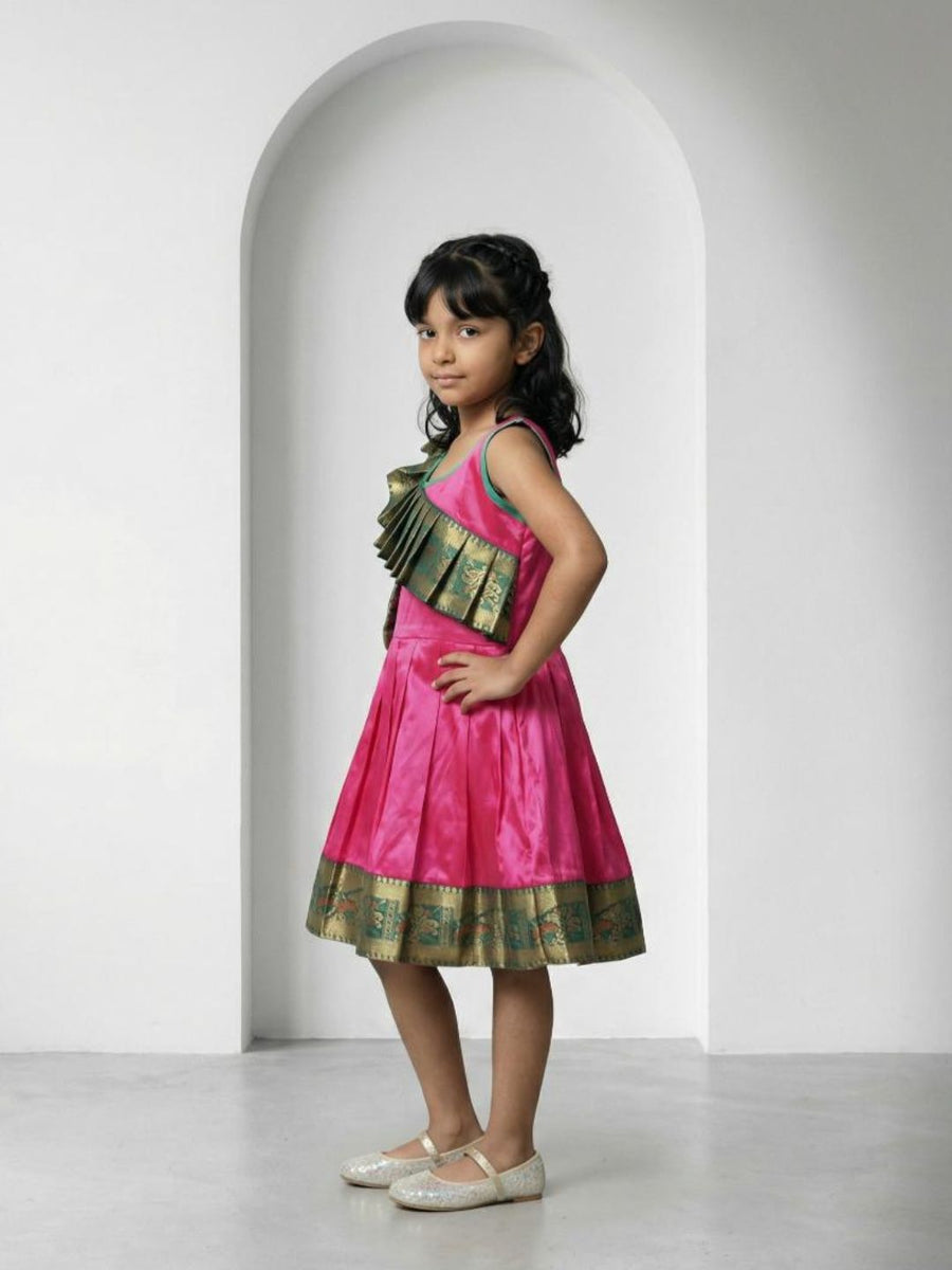Baby Girl Silk Traditional Frock