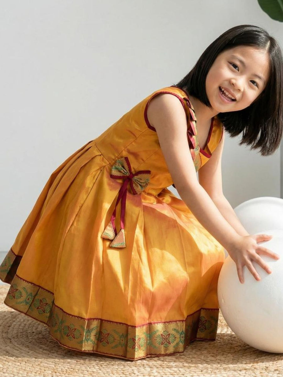 Baby Girl Silk Traditional Frock