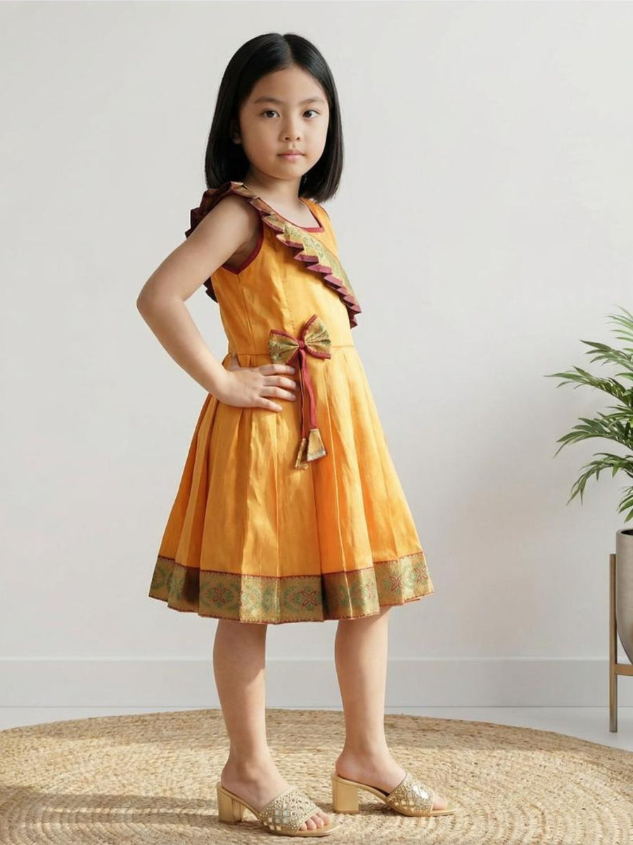 Baby Girl Silk Traditional Frock
