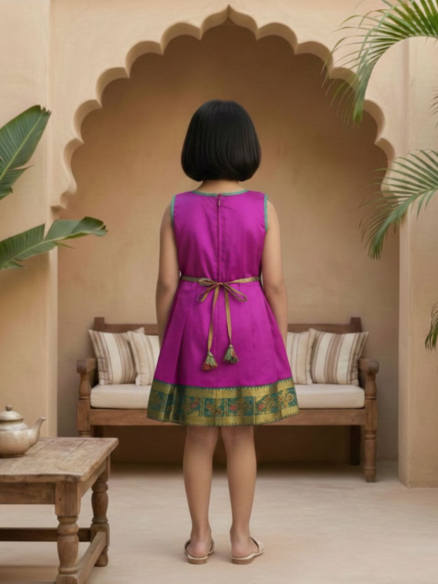 Baby Girl Silk Traditional Frock