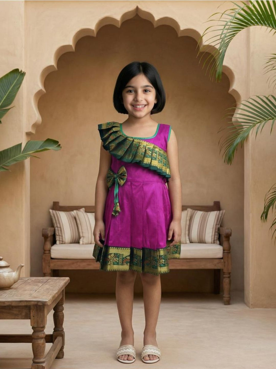 Baby Girl Silk Traditional Frock