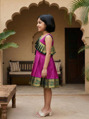Baby Girl Silk Traditional Frock