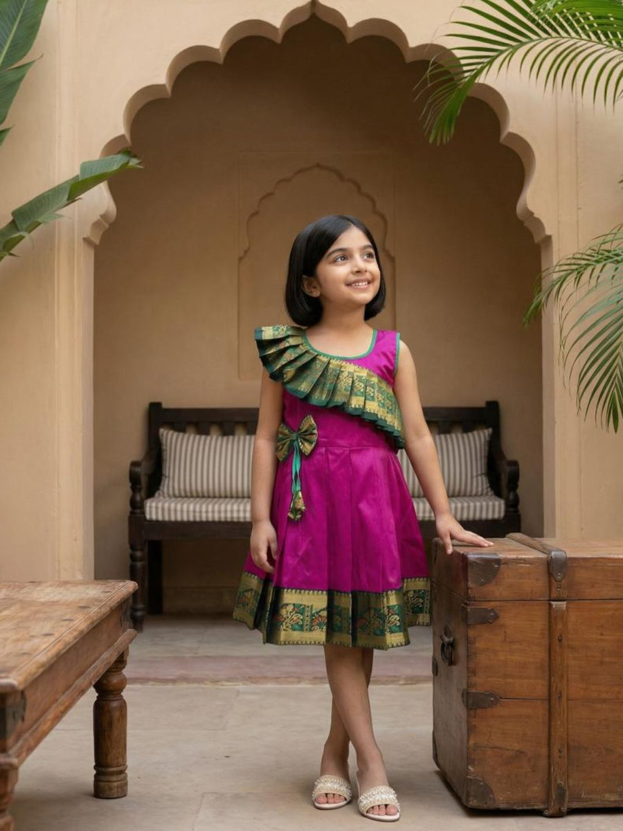 Baby Girl Silk Traditional Frock