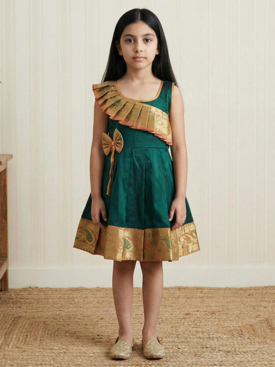 Baby Girl Silk Traditional Frock