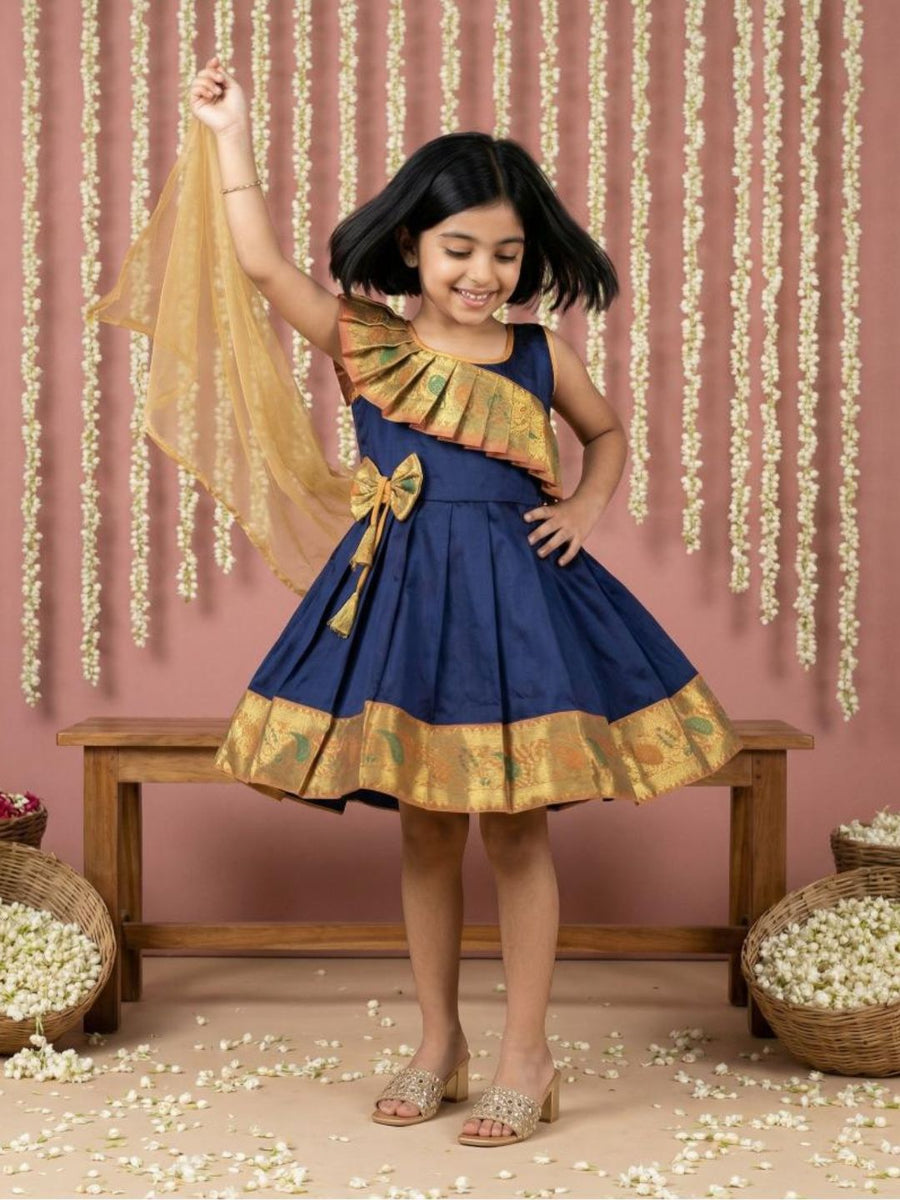 Baby Girl Silk Traditional Frock