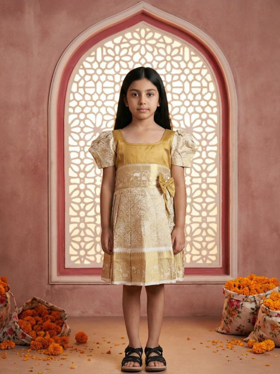 Baby Girl Silk Traditional Frock