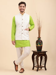 Men Kurta Pyjama Set and Nehru Jacket
