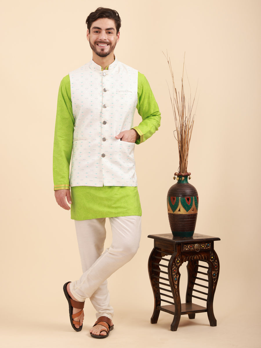 Men Kurta Pyjama Set and Nehru Jacket