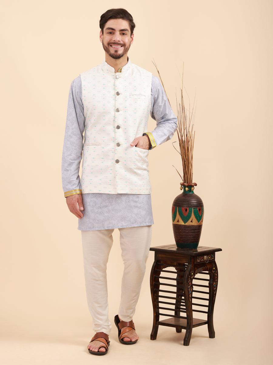 Men Kurta Pyjama Set and Nehru Jacket