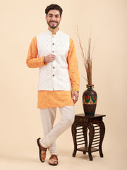 Men Kurta Pyjama Set and Nehru Jacket