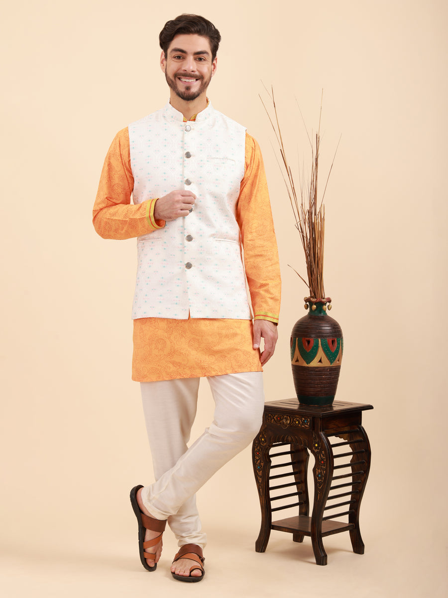 Men Kurta Pyjama Set and Nehru Jacket