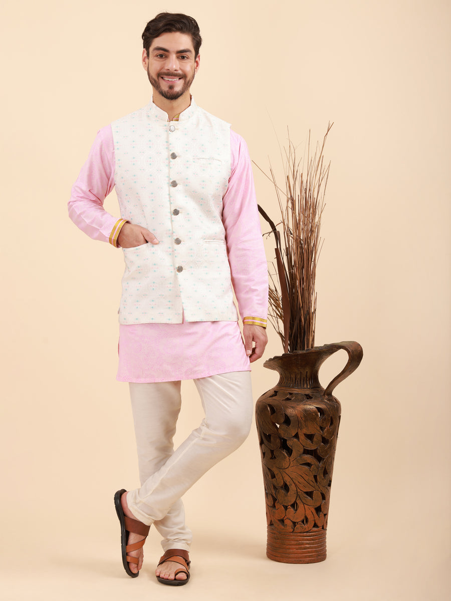 Men Kurta Pyjama Set and Nehru Jacket