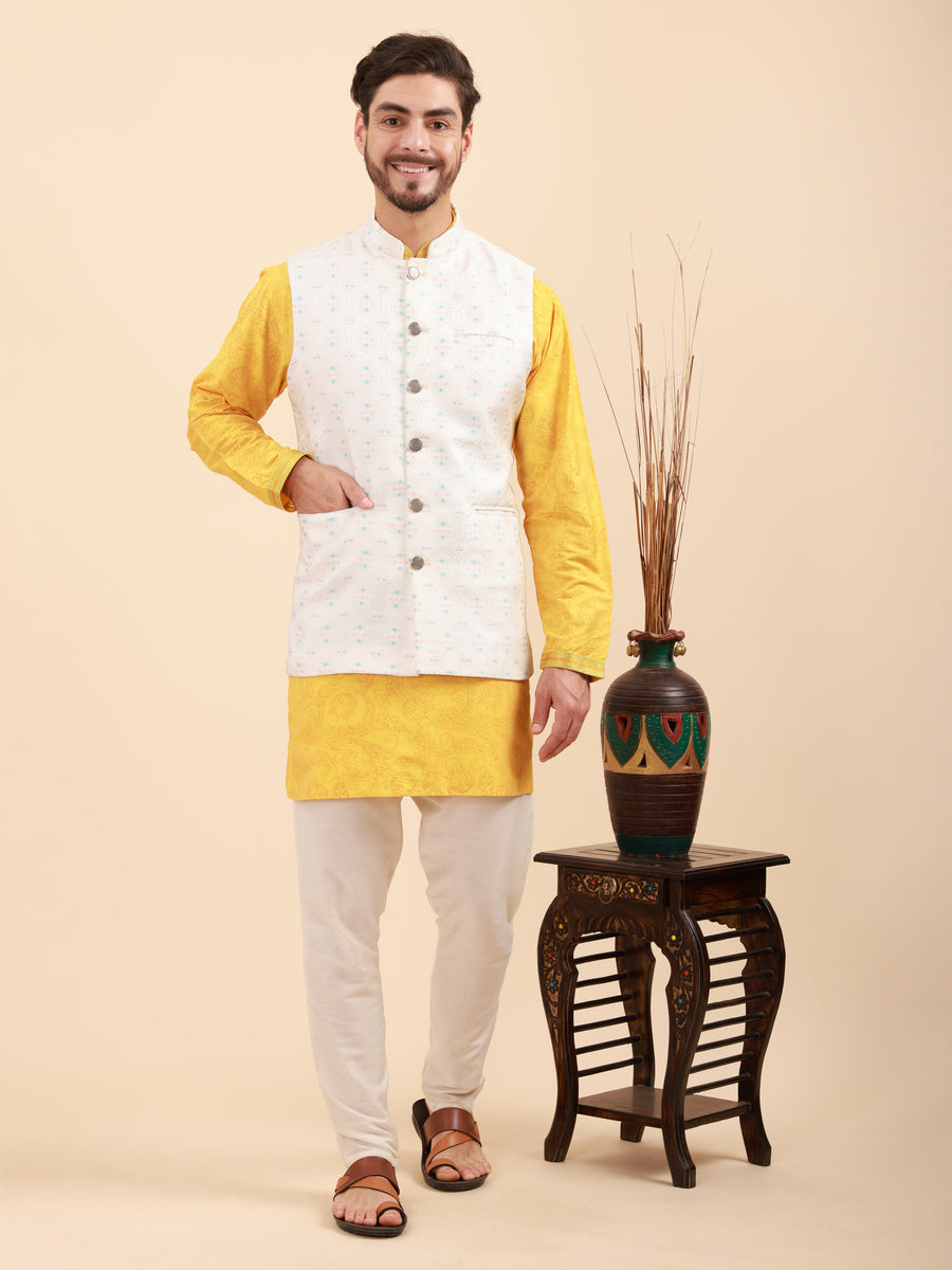 Men Kurta Pyjama Set and Nehru Jacket