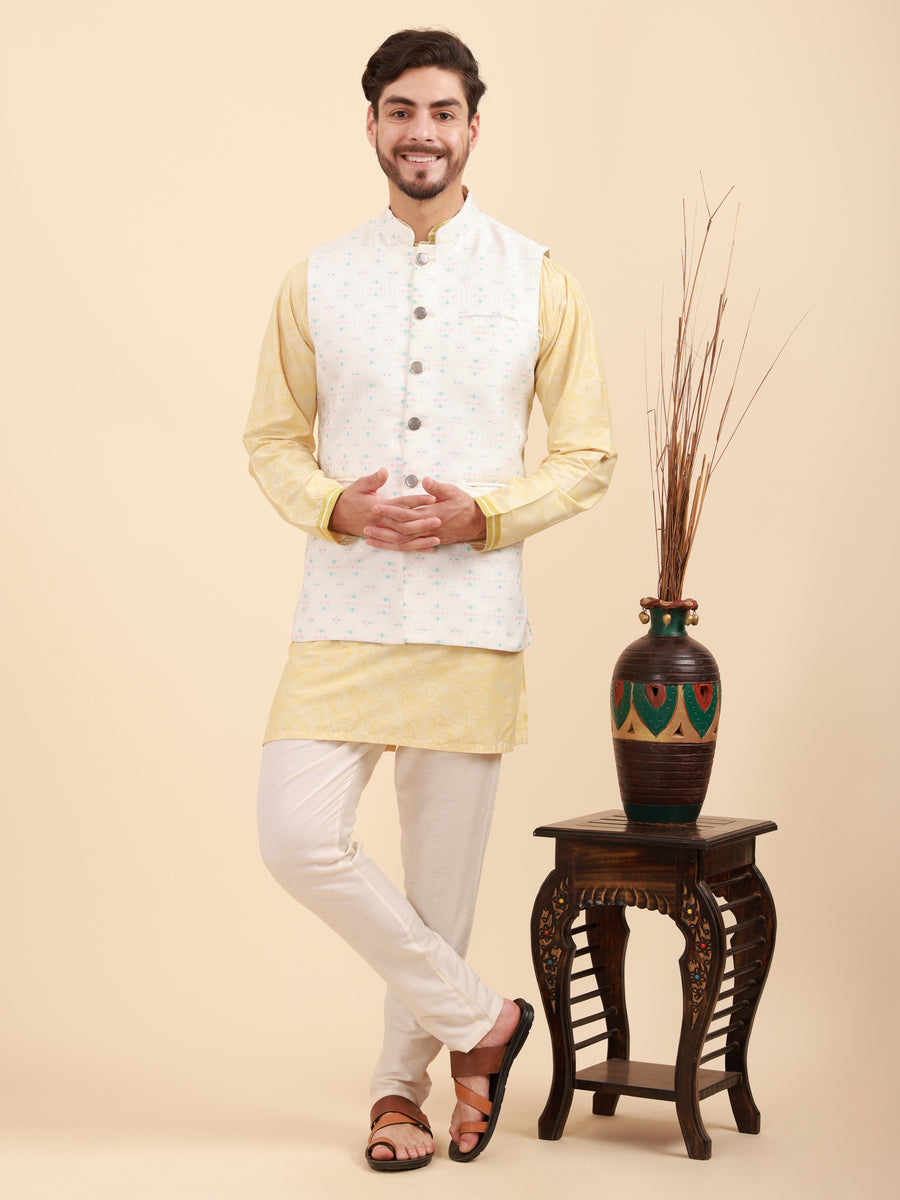 Men Kurta Pyjama Set and Nehru Jacket