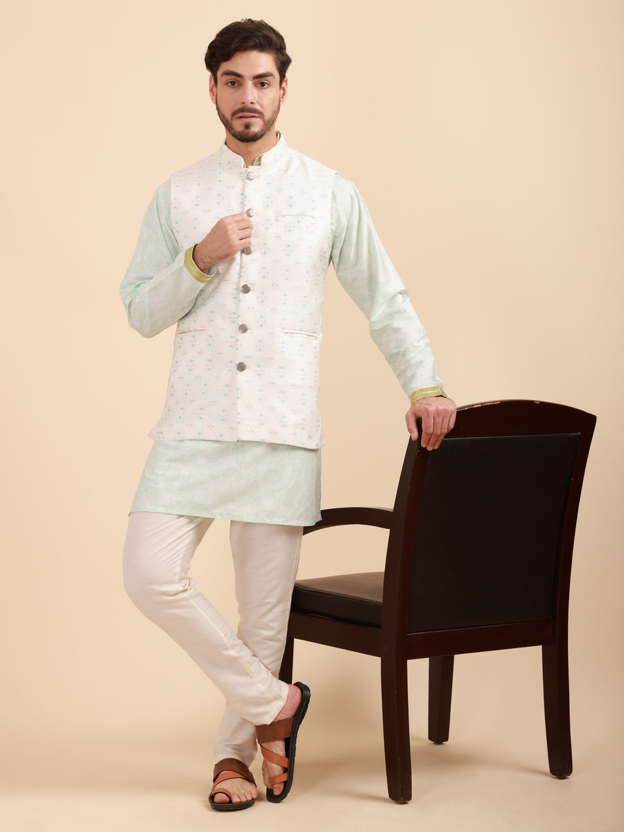 Men Kurta Pyjama Set and Nehru Jacket