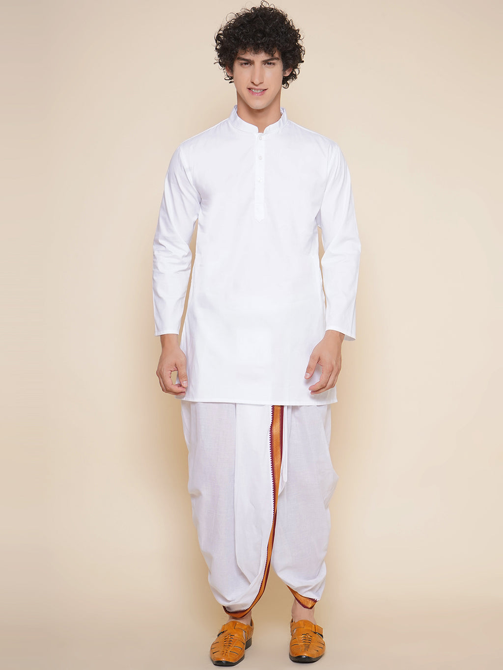 Aditri Creation Thin Dhoti Cotton Dhoti's, Full Length, Men's