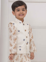 Boys Mandarin Collar Nehru Jacket.