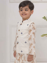 Boys Mandarin Collar Nehru Jacket.