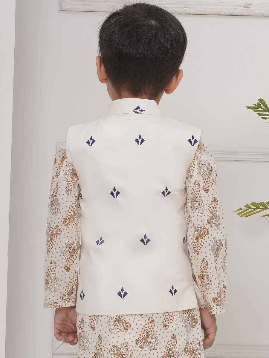 Boys Mandarin Collar Nehru Jacket.