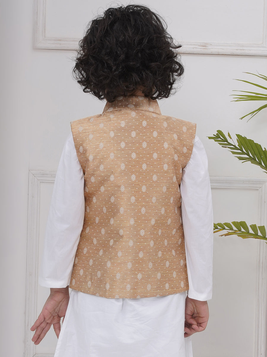 Boys Mandarin Collar Nehru Jacket.