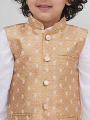 Boys Mandarin Collar Nehru Jacket.