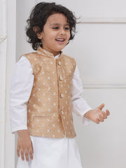 Boys Mandarin Collar Nehru Jacket.