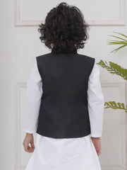 Boys Mandarin Collar Nehru Jacket.