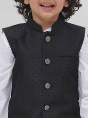 Boys Mandarin Collar Nehru Jacket.