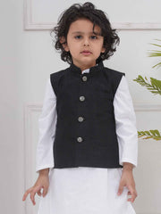 Boys Mandarin Collar Nehru Jacket.