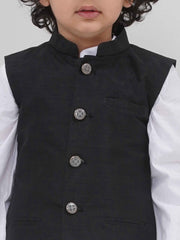 Boys Mandarin Collar Nehru Jacket.