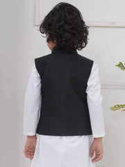 Boys Mandarin Collar Nehru Jacket.