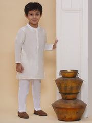 Boys Slub Dupion Kurta Pyjama Set