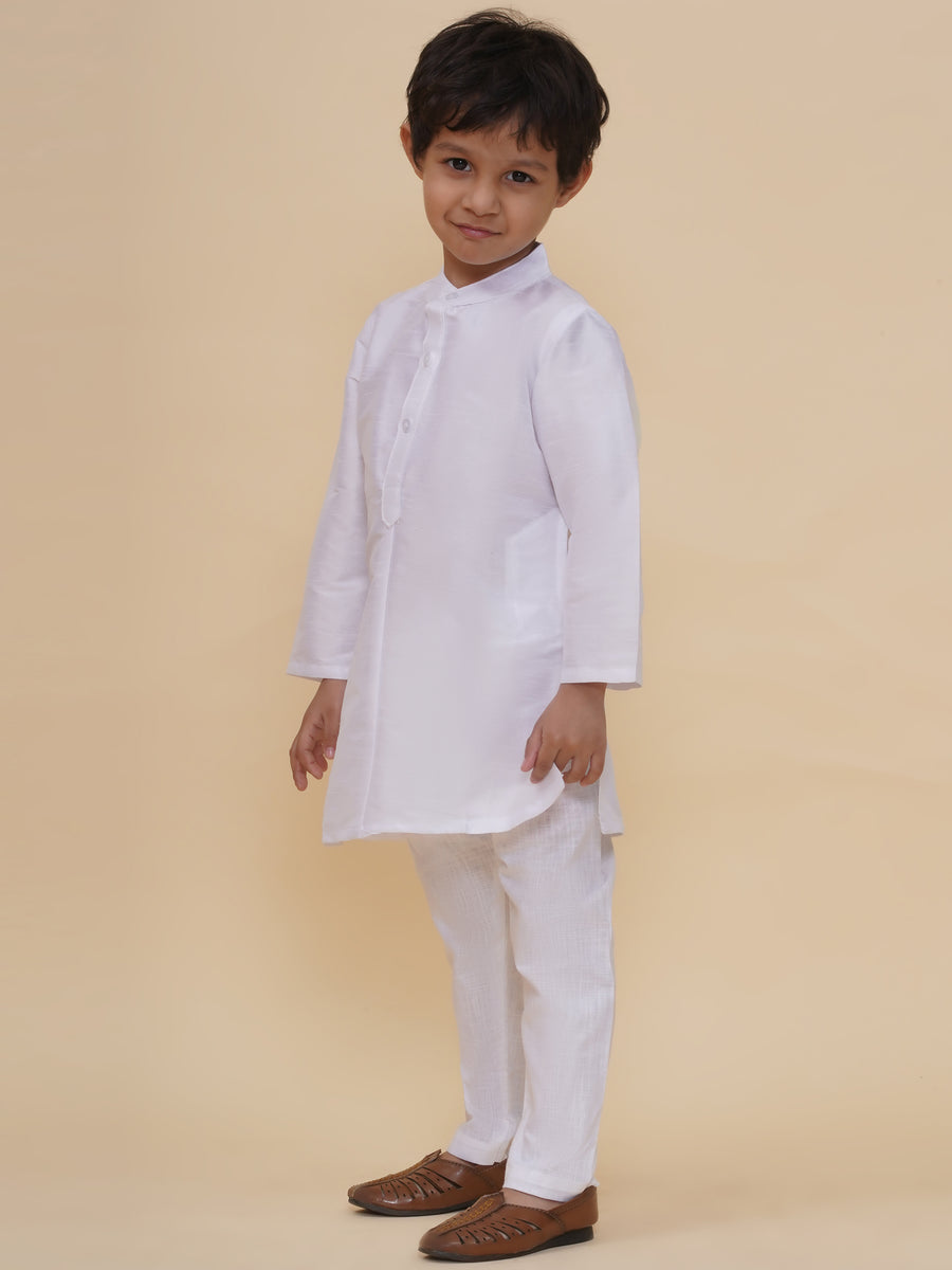 Boys Slub Dupion Kurta Pyjama Set