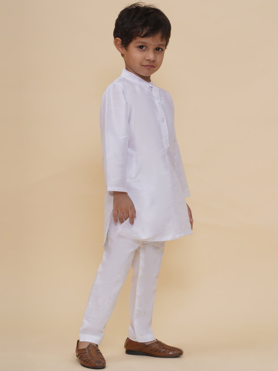 Boys Slub Dupion Kurta Pyjama Set