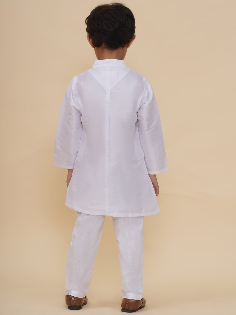 Boys Slub Dupion Kurta Pyjama Set