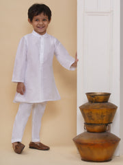 Boys Slub Dupion Kurta Pyjama Set