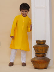 Boys Slub Dupion Kurta Pyjama Set