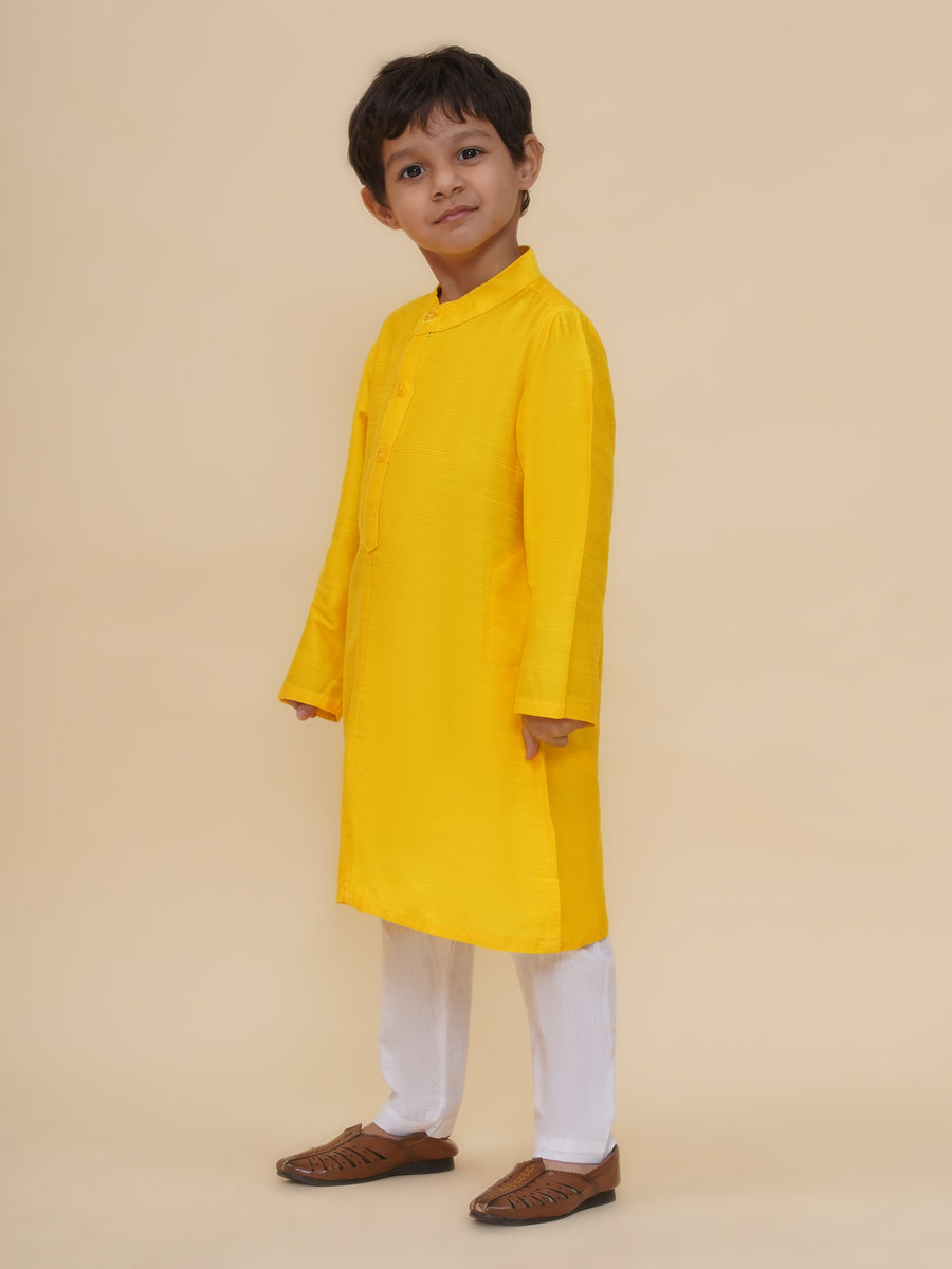 Boys Slub Dupion Kurta