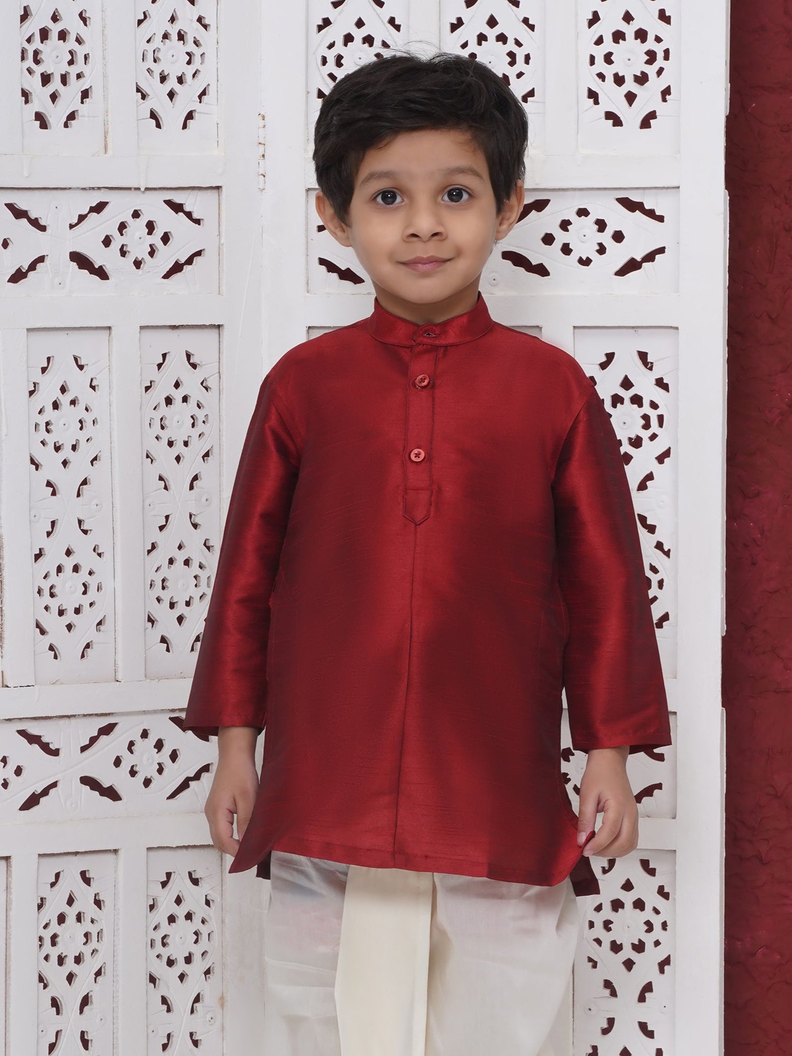 Boys Slub Dupion Kurta