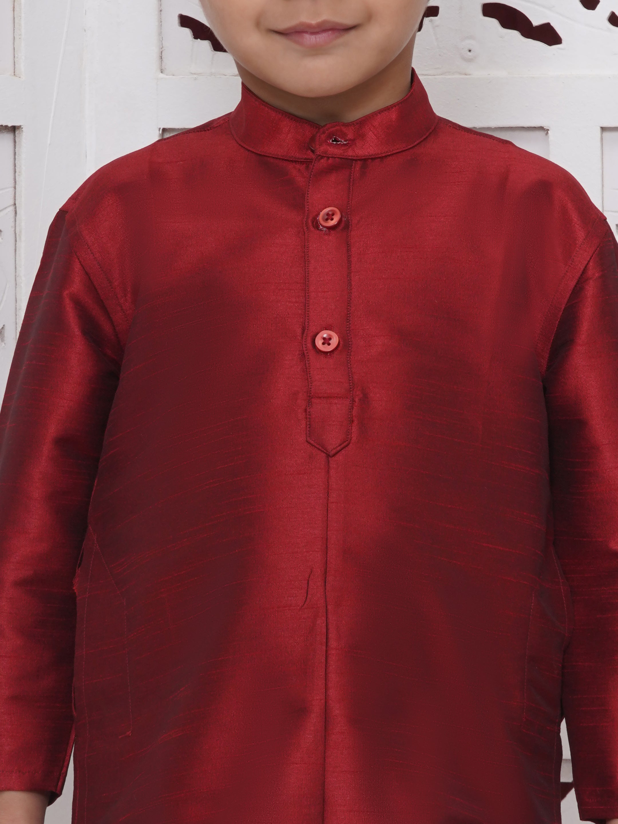 Boys Slub Dupion Kurta