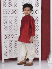 Boys Slub Dupion Kurta DhotiPant Set