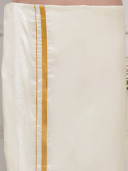 PATTU MIX 50K CREAM POCKET DHOTI